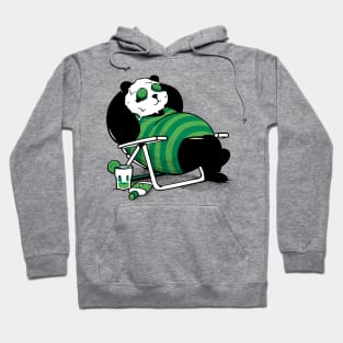 Cool Retro Panda Sunset 80s Summer Hoodie